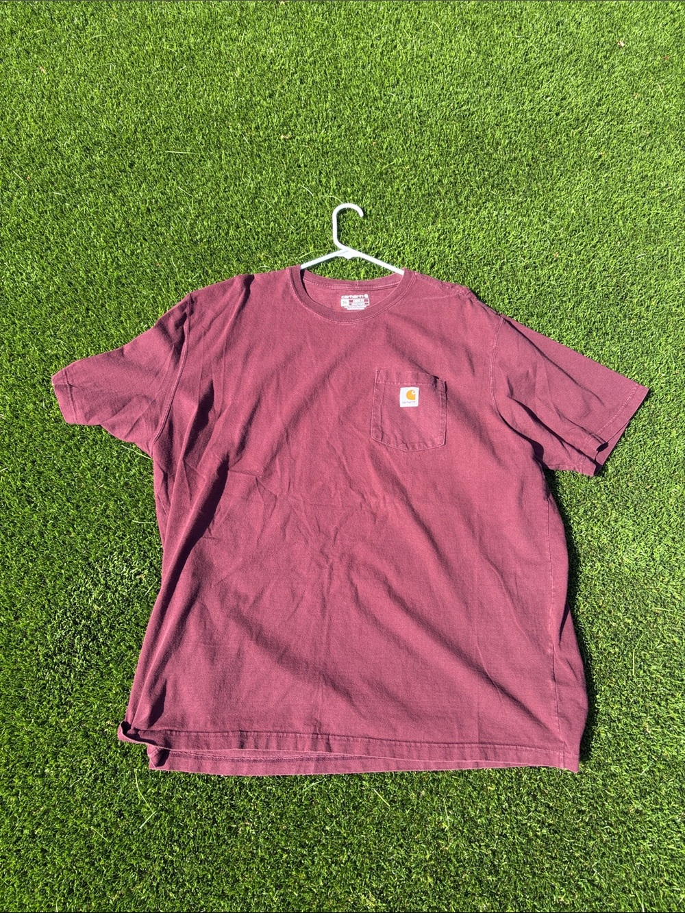 Carhartt Short Sleeve Pocket Tee - Burgundy